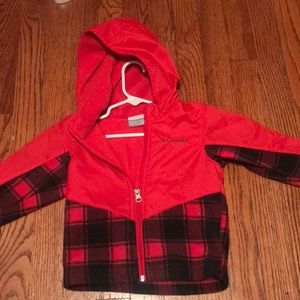 3t Columbia fleece lined windbreaker